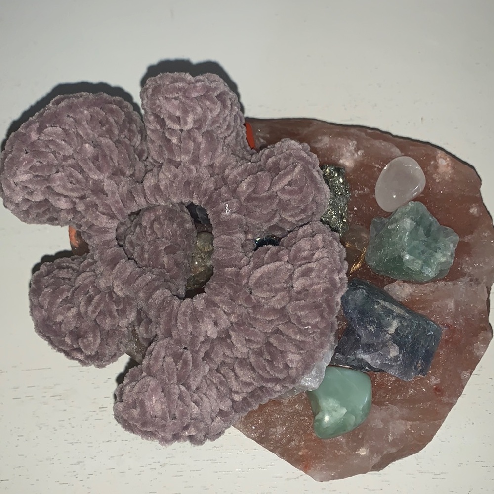 Handmade Velvet Crochet Scrunchie